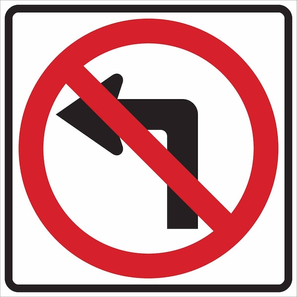 Brady Traffic Sign, 24 in H, 24 in W, Aluminum, Square, English, 115508 115508 - main